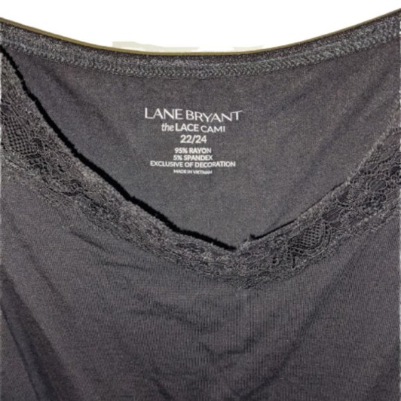 Plus Size 22/24 Black Lace Cami from Lane Bryant - Picture 5 of 7